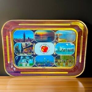 Vintage Expo Souvenir Mid Century 1970 New York Travel Tray
